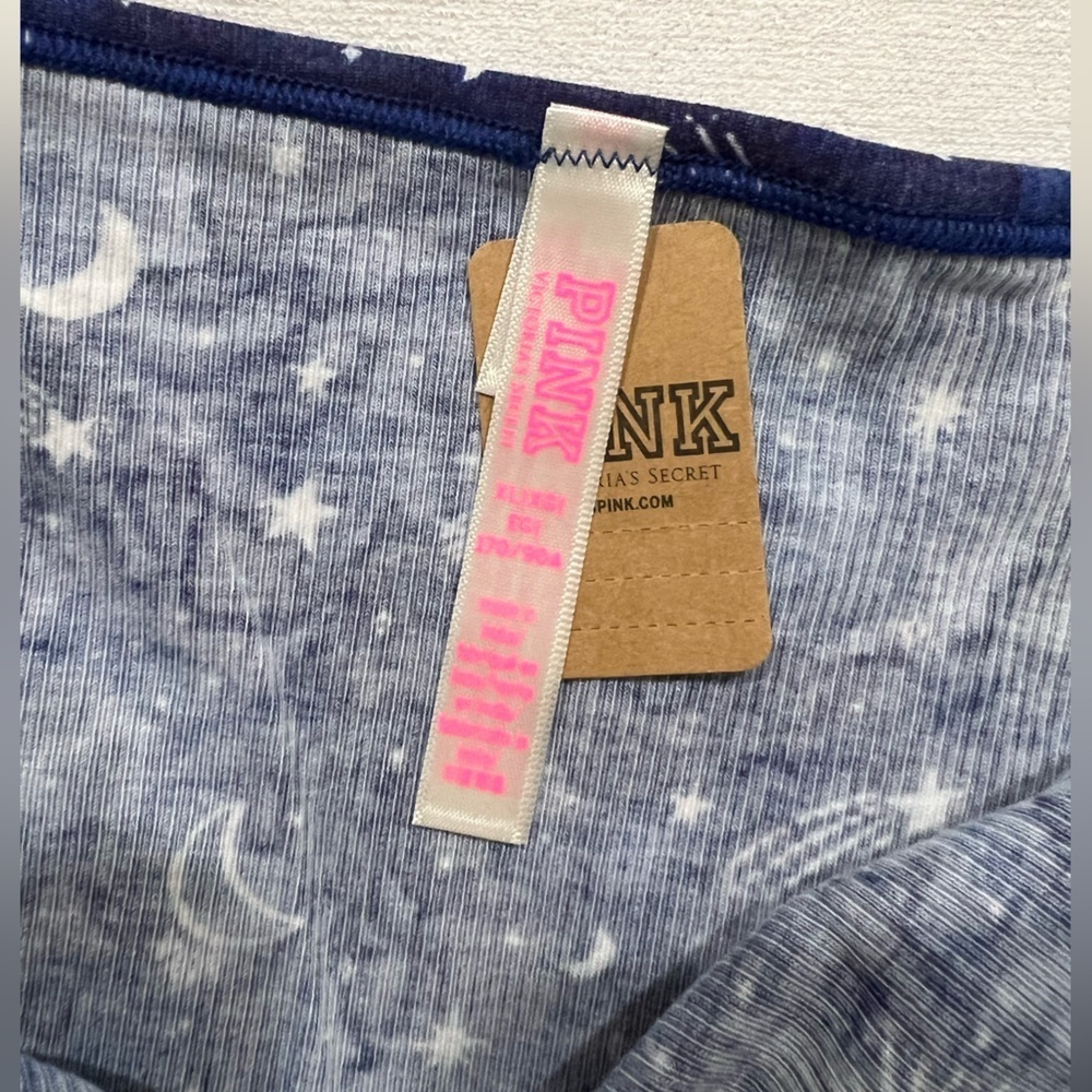 NEW NIP VS PINK victoria secret bikini panty underwear XL blue star moon sky - Picture 3 of 6